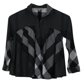 Burberry-Tops Tees-Grey