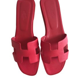 Hermès Sandals Red