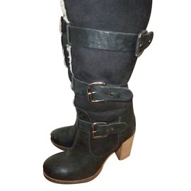 Autre Marque-Boots San Marina-Black