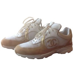 Chanel-scarpe da ginnastica-Beige