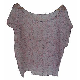 Autre Marque Blusa in crepe di seta floreale rosa Multicolore