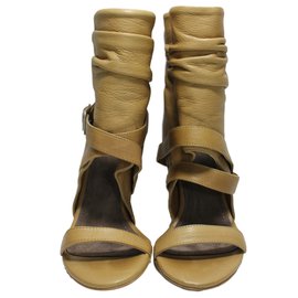 Zara-Ankle Boots-Beige