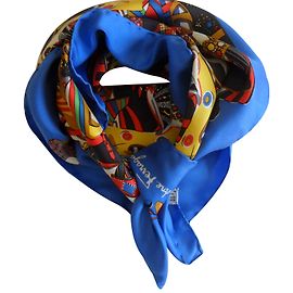 Salvatore Ferragamo Bufandas de seda Azul