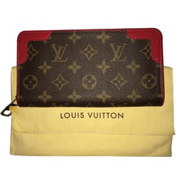 Louis Vuitton-billetera-Castaño