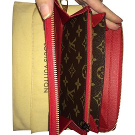 Louis Vuitton-billetera-Castaño