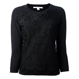 Diane Von Furstenberg Pull dentelle Noir