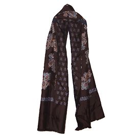 Foulard Louis Féraud en soie marron Marron
