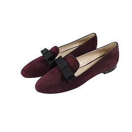 Prada Mocasines Burdeos