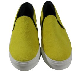 Céline-Slippers-Yellow