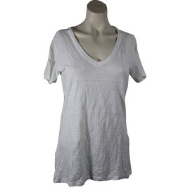 Isabel Marant Etoile-Camiseta de lino-Blanco