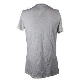 Isabel Marant Etoile-T-shirt di lino-Bianco
