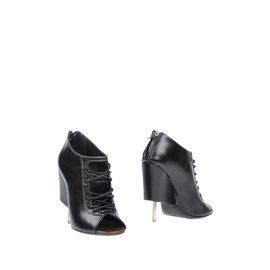 Givenchy-Givenchy's Nissa Lace-Up Screw-Heel Bootie, Size 37,5-Black