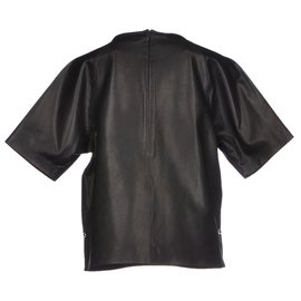 Tibi-Tibi leather top, Size US4-Black