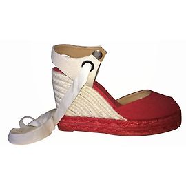 Castaner Wedge mules Red