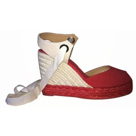 Castaner Mules compensées Rouge