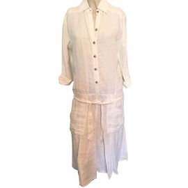 Massimo Dutti Vestidos Blanco