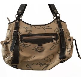 Autre Marque Gil Holster Handbag Beige Cloth Beige