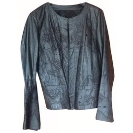 Sylvie Schimmel Leather Jacket Black