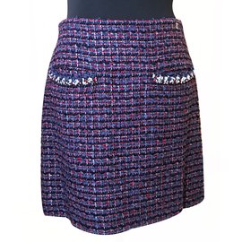 Chanel-Chanel Tweed Skirt-Multicolore