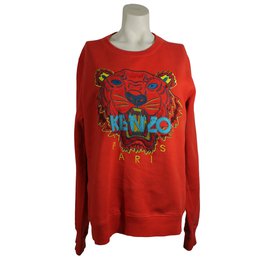 Kenzo-Tiger-Sweatshirt-Rot