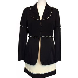 Moschino Cheap And Chic-Falda elegante-Negro