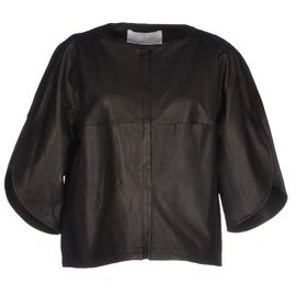 Thakoon Addition-Leather jacket-Black