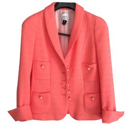 Edward Achour-Jacket-Coral
