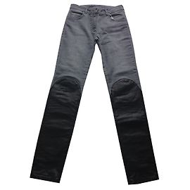 Jeans und Lederhose Maison Martin Margiela Grau