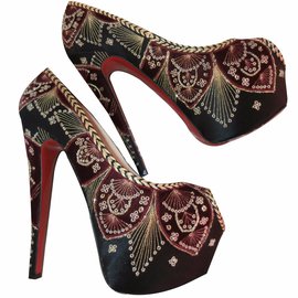 Christian Louboutin-Sombrero di altezza 160 Tacchi-Multicolore