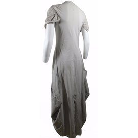 Marithé et François Girbaud-Long dress-Taupe