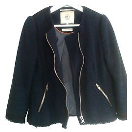 Jaqueta bomber MKT studio azul algodão Azul