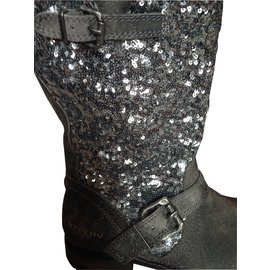 Autre Marque-Boots Replay-Silvery