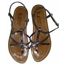 K Jacques Sandals ST TROPEZ Silvery