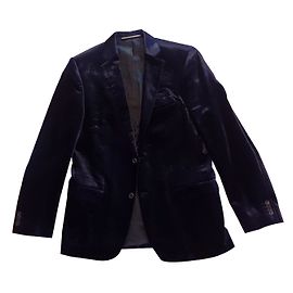 Extravaganter Samtanzug von Karl Lagerfeld Blau