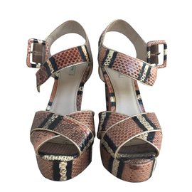 Bimba & Lola Sandali in pitone Stampa python