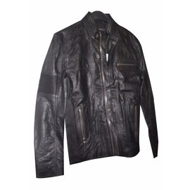 Calvin Klein-Blazers Jackets-Black