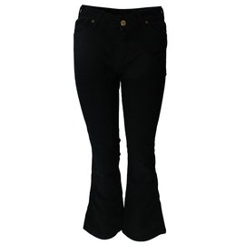 7 For All Mankind Samthosen Schwarz