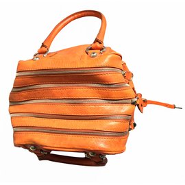 D&G-D&G 4 zips handbag-Orange