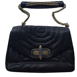 Bolso de piel negro Bally Negro