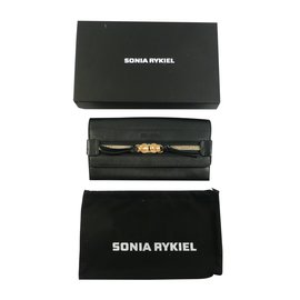 Sonia Rykiel-Sonia rykiel black leather wallet-Black