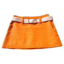 Courreges Minifalda Naranja