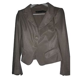 Veste Patrizia Pepe en coton bronze taille 44 Bronze