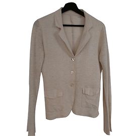 Giacca Majestic in lino e seta beige Beige