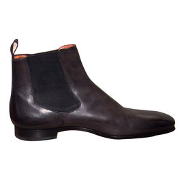 Santoni-Boots-Grey