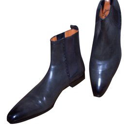 Santoni Stiefel Grau