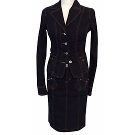 Dolce & Gabbana Terno de saia Azul