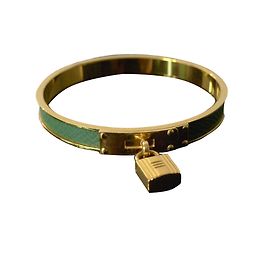 Pulsera Kelly Hermès de la vendimia. Dorado