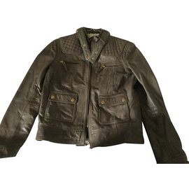 Zara-Biker jackets-Taupe