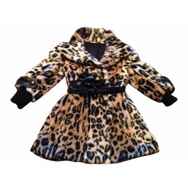 Autre Marque-Coat Microbe-Leopard print