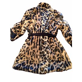 Autre Marque-Coat Microbe-Leopard print